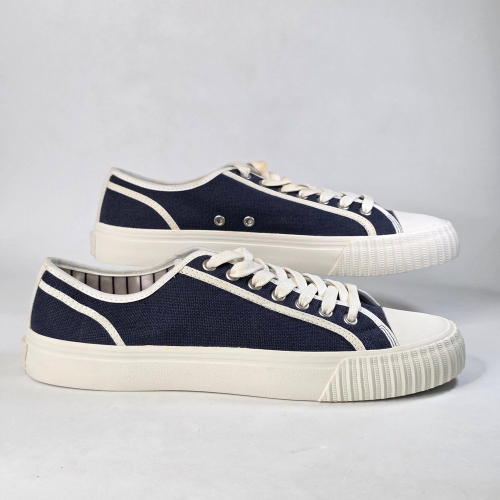 PF Flyers Center Lo Sneakers Men's 11 Women's 12.5 Navy Blue Canvas Retro Shoes